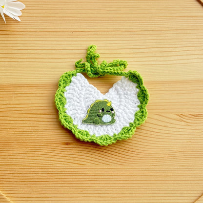Mokka - Cartoon Animal Crochet Cat Bib