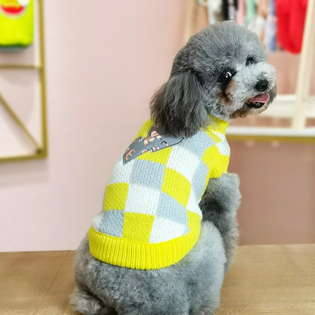 Ozzie - Checker Plaid Everyday Pet Clothing Sweater