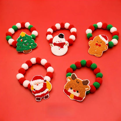 Christmoo - Cartoon Holiday Pattern Christmas Cat Collar