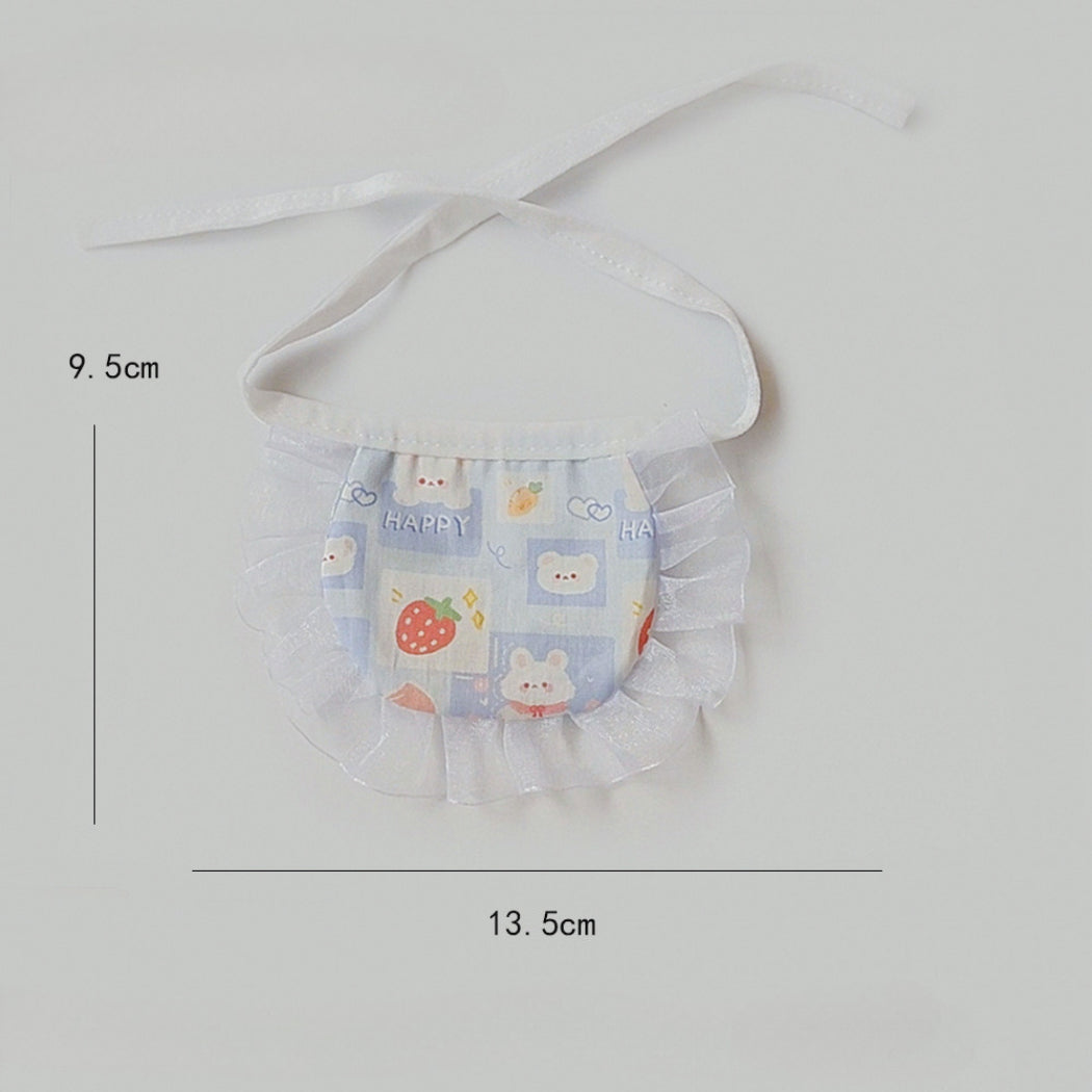 Mokka - Cute Cartoon Ruffle Pet Bib