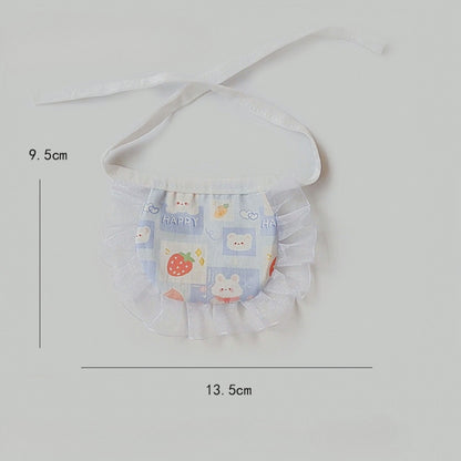 Mokka - Cute Cartoon Ruffle Pet Bib