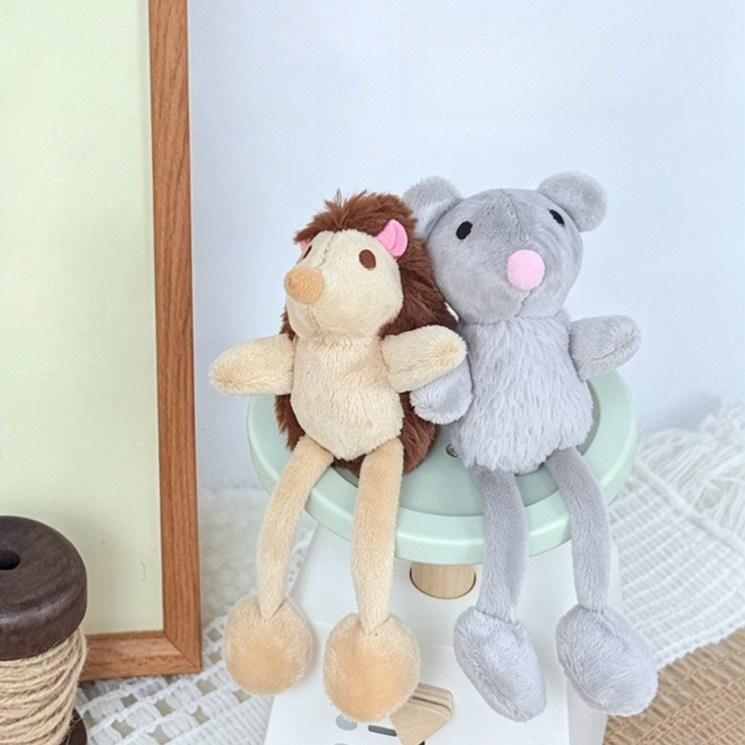 Moo - Hedgehog and Mouse Shape Plush Cat Toy