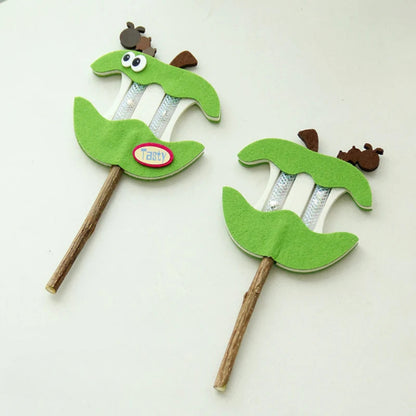 Petkin - Apple Teeth Cat Teaser Wand
