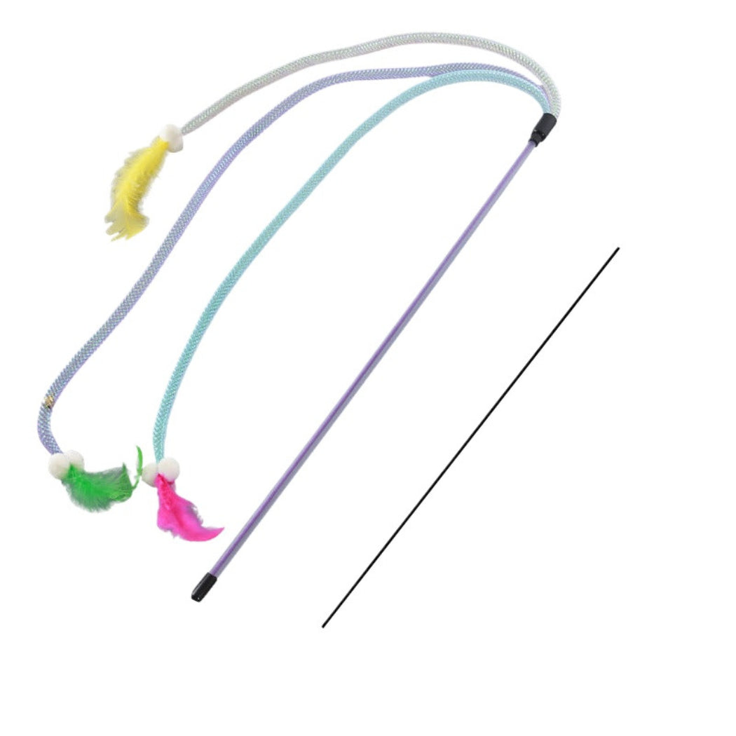 Moo - Soft Feather Wand Cat Toy