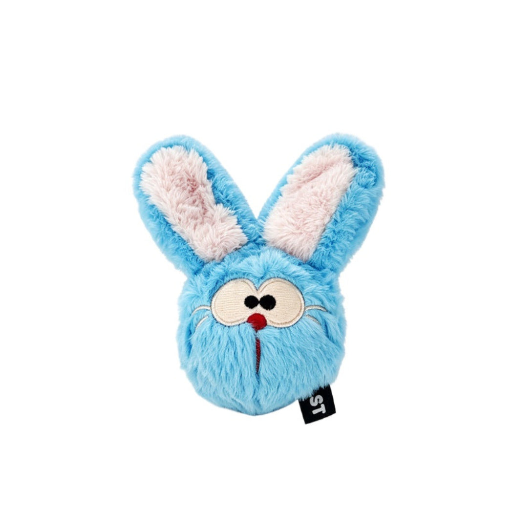 Petkin - Rabbit, Fox & Cat Fuzzy Ball Dog Toy