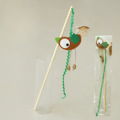 Petkin - Bird Feather Cat Teaser Wand