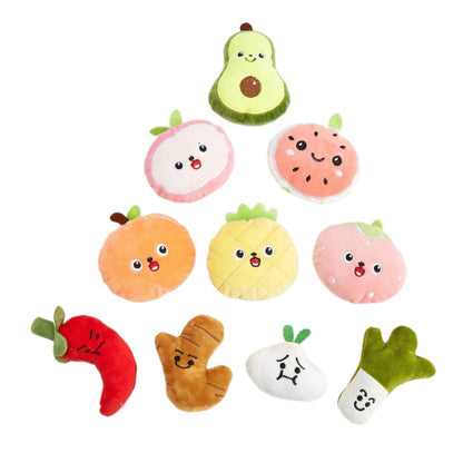 Moo - Cute Fruit & Veggie Plush Cat Toy
