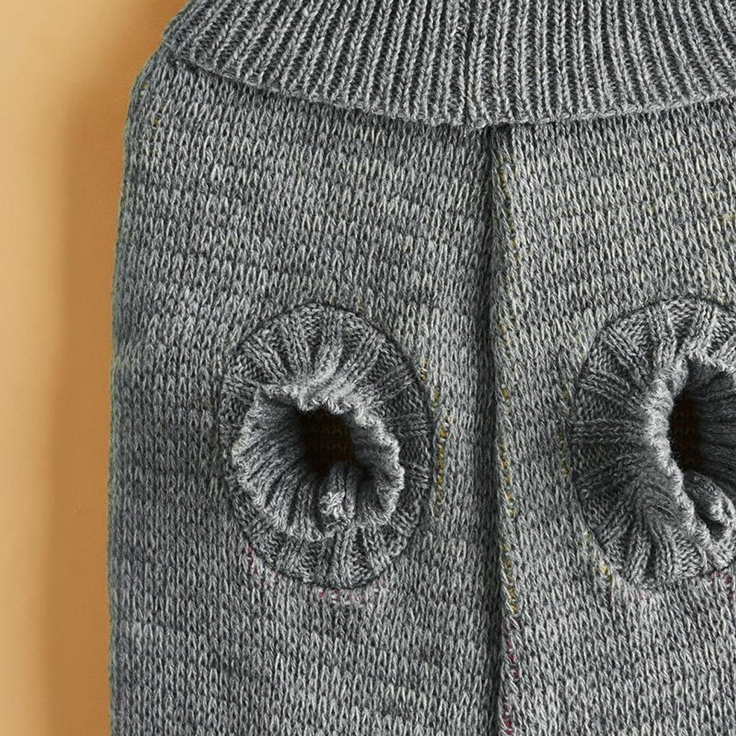 Ozzie - Color Block High Neck Dog Sweater