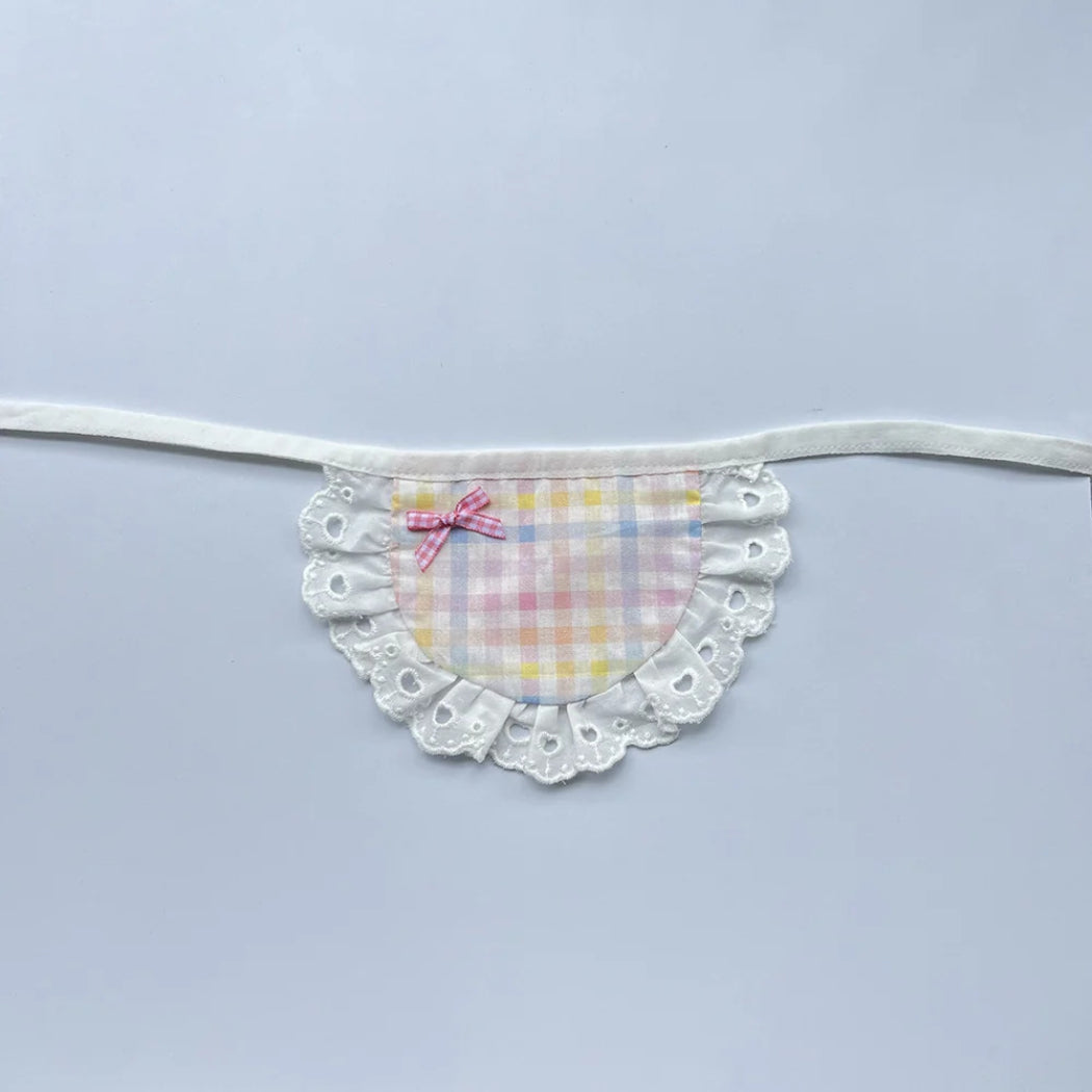 Mokka - Pastel Plaid Panel Cat Neckwear