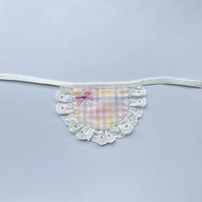 Mokka - Pastel Plaid Panel Cat Neckwear