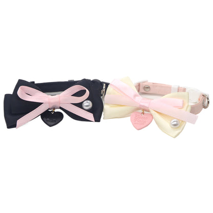 Mokka - Layered Ribbon Bow Breakaway Cat Collar