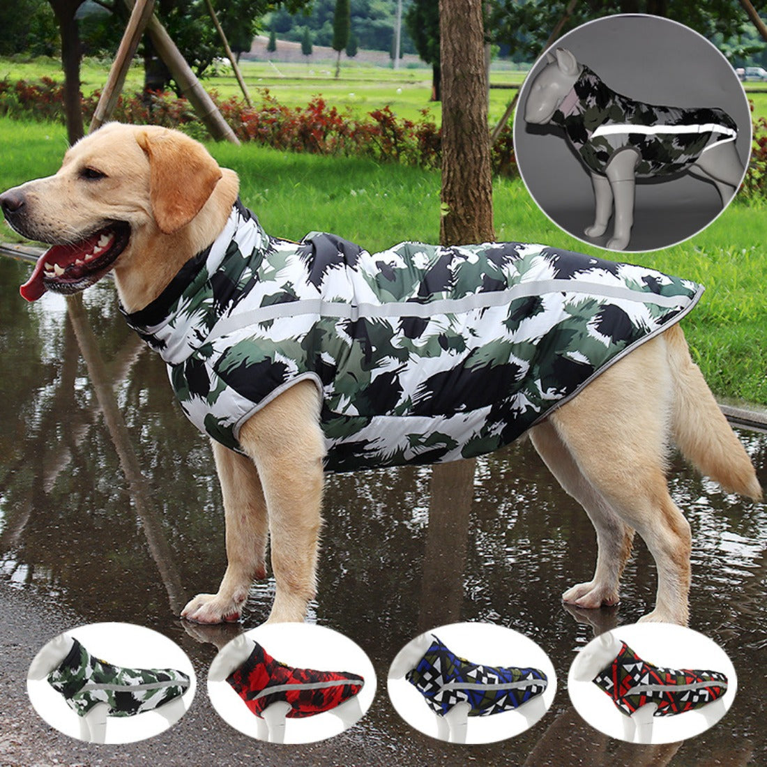 Ozzie - Waterproof Reflective Winter Coat for Large Dogs