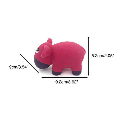 Petkin - Donkey Dog Toy | Squeaky Animal Chew Toy | Small Rubber Pet Toy