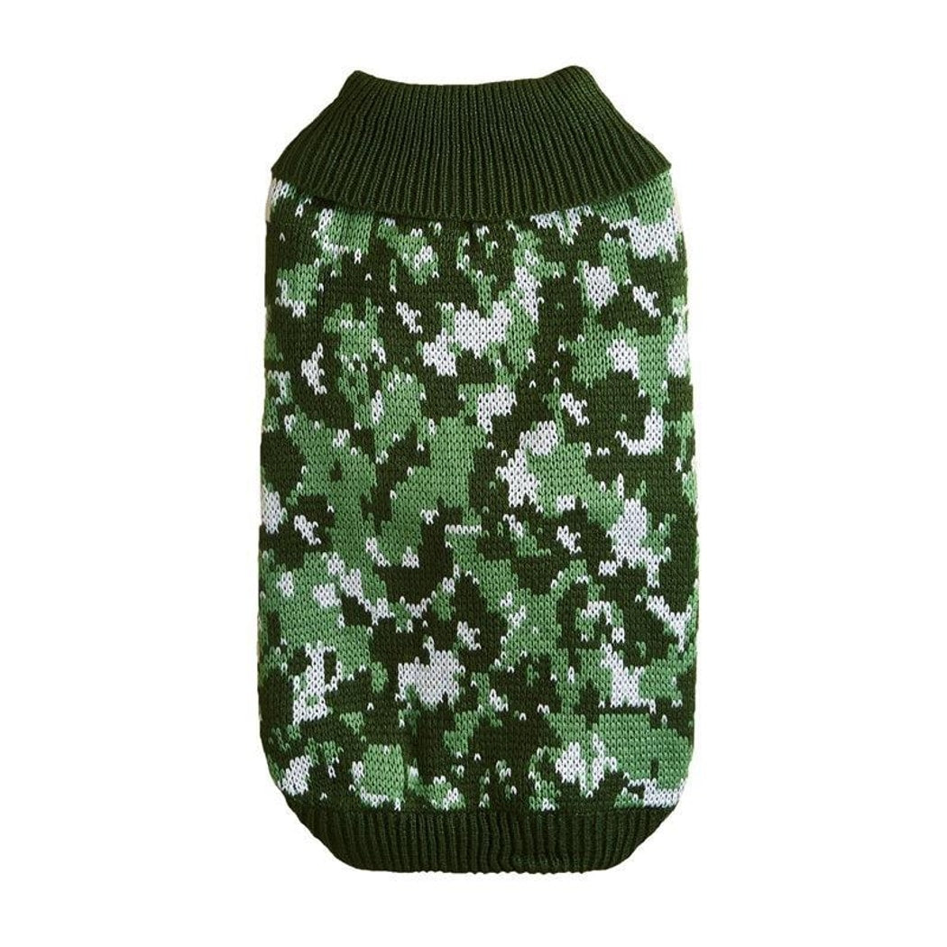 Ozzie - Snowflake Pattern Knit Look Pet Sweater