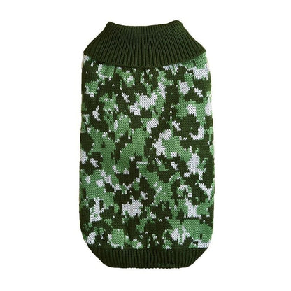 Ozzie - Snowflake Pattern Knit Look Pet Sweater