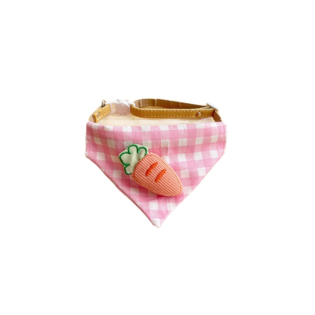 Mokka - Checked Cat Bandana Collar