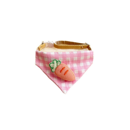 Mokka - Checked Cat Bandana Collar