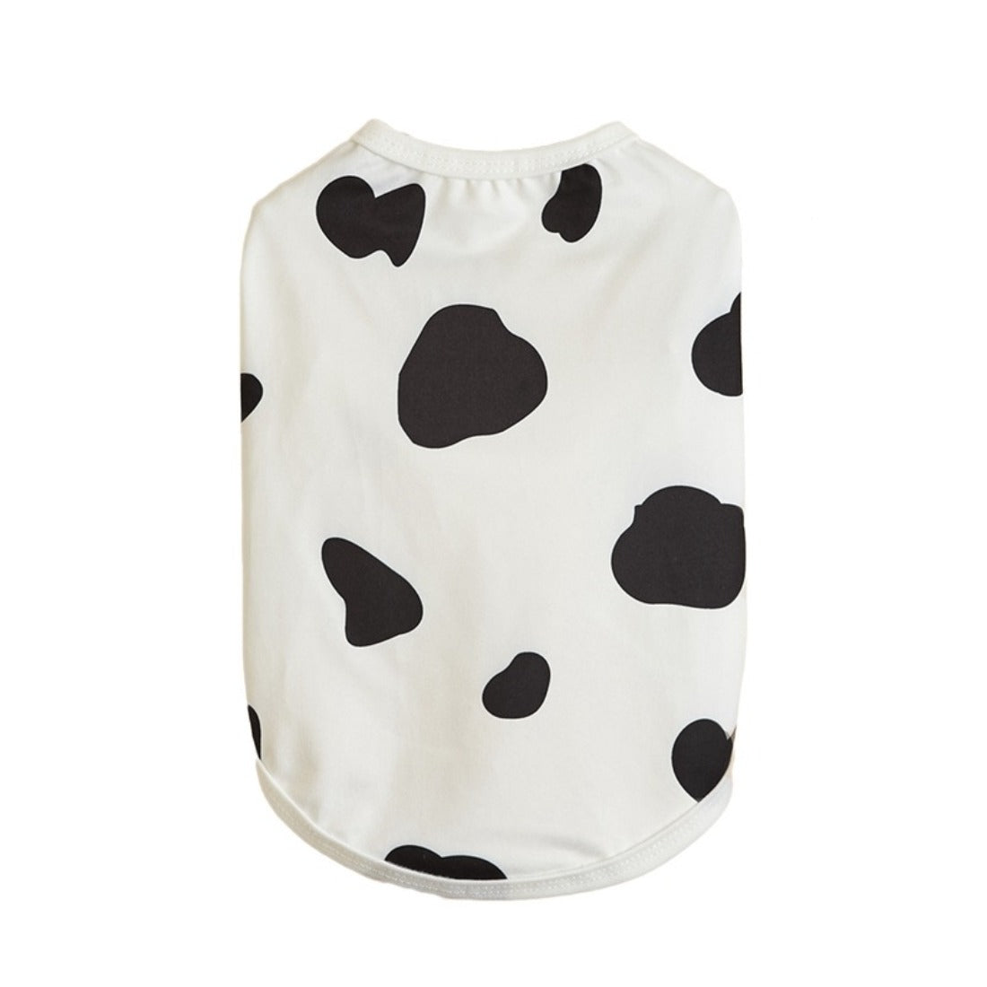 Back view of Ozzie casual print dog t-shirt with paw print pattern