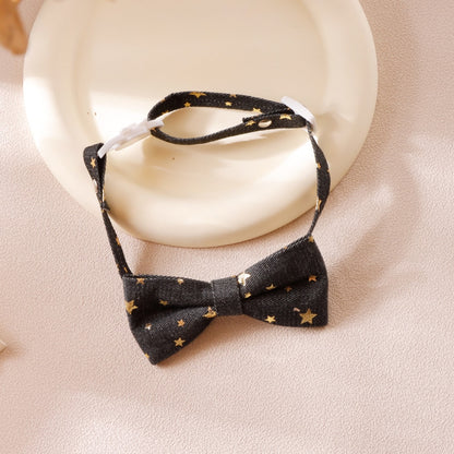Mokka - Simple Style Star Pattern Bow Cat Collar