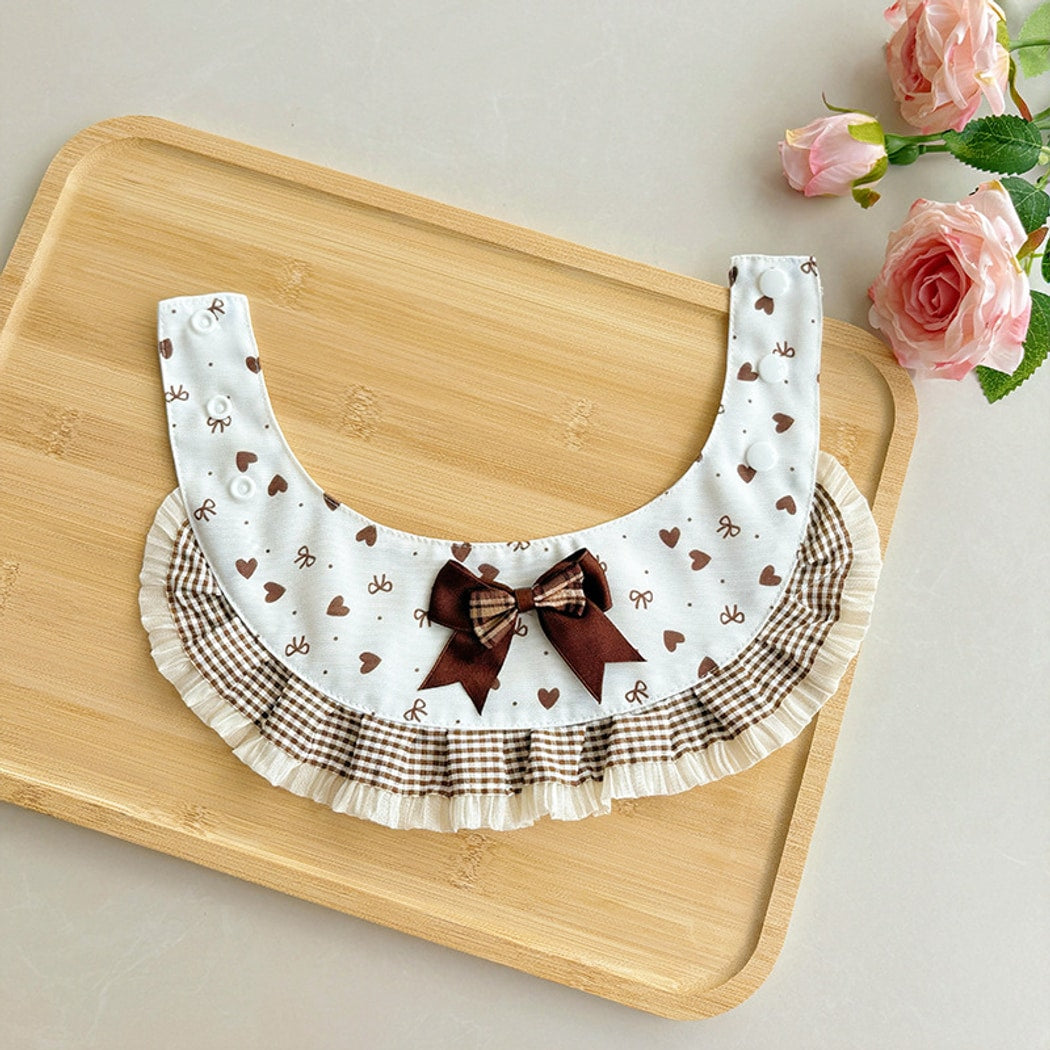 Mokka - Princess Style Bow Detail Pet Bib