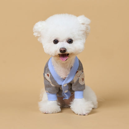 Ozzie - Bear Pattern Casual Dog Sweater Vest