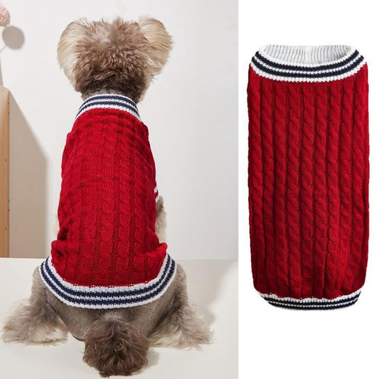 Ozzie - Round Neck Knit Pet Sweater Vest