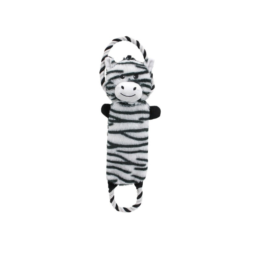 Petkin - Safari Animal Plush Rope Dog Toy