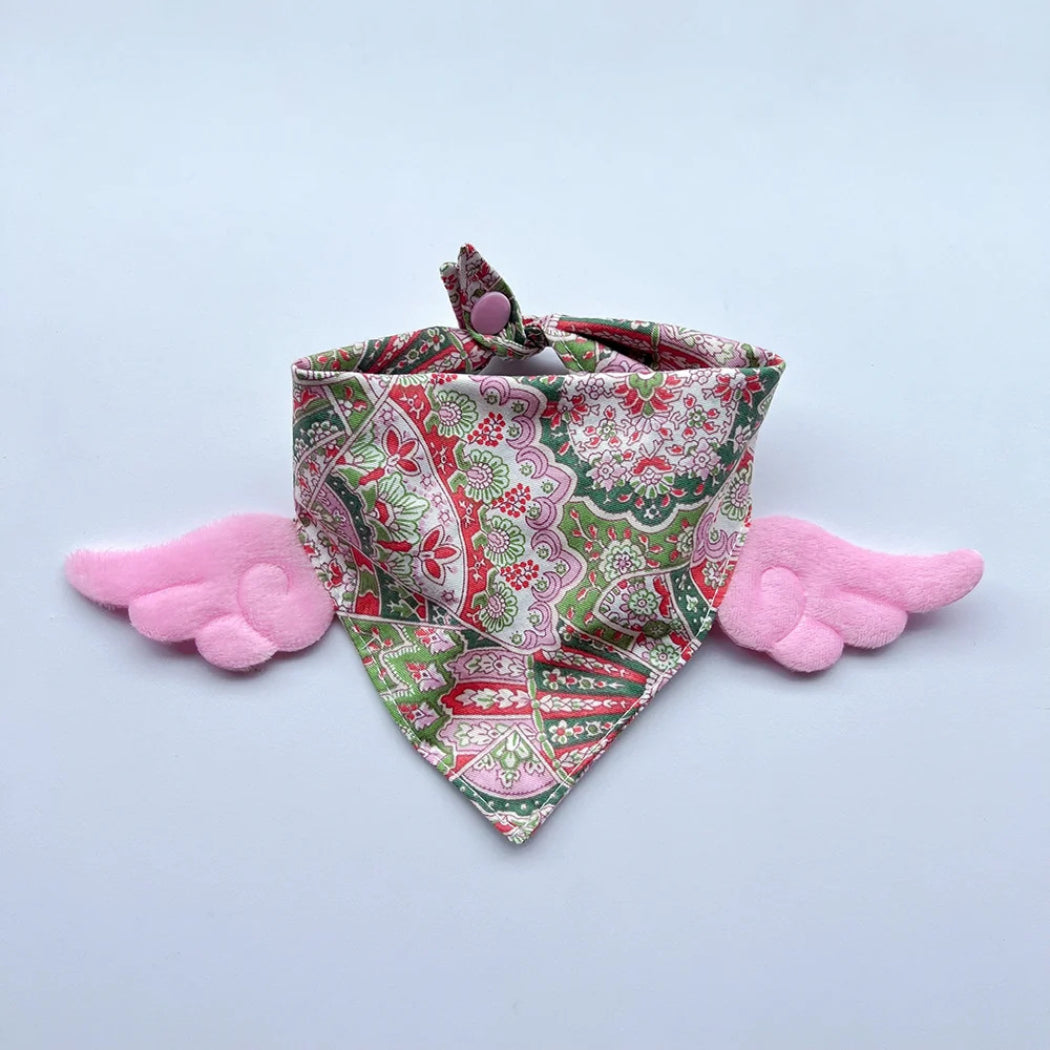 Mokka - Floral Print Pet Bandana Neckwear