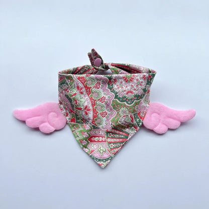 Mokka - Floral Print Pet Bandana Neckwear