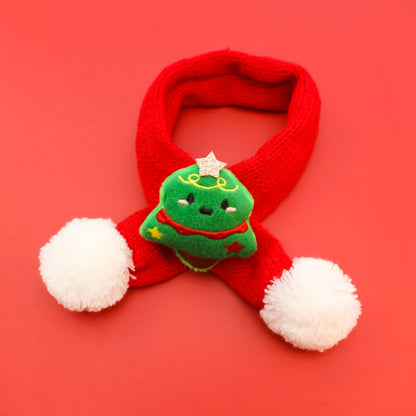 Christmoo - Cartoon Christmas Knit Pet Scarf