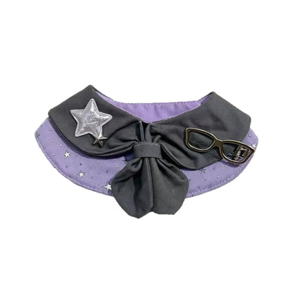 Mokka - Starry Sailor Bow Pet Collar