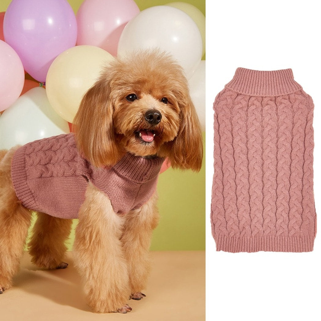 Ozzie - Cable Knit Pullover Dog Sweater Vest