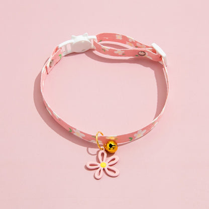 Mokka - Flower Cutout Bell Princess Style Cat Collar
