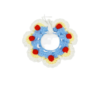 Mokka - Floral Crochet Tie-on Cat Collar