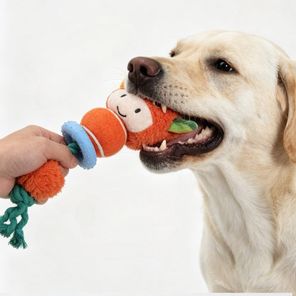 Petkin - Animal Rope Ring Squeaky Dog Toy