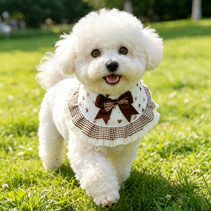Mokka - Princess Style Bow Detail Pet Bib