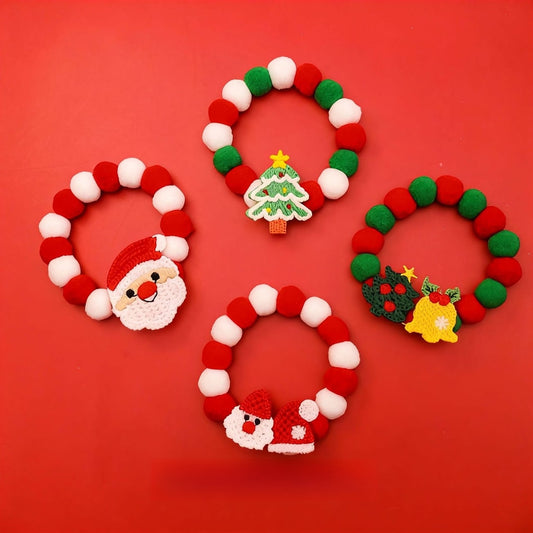 Christmoo - Cartoon Holiday Pattern Christmas Cat Collar