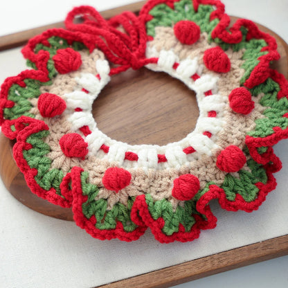 Mokka - Christmas Crochet Layered Pet Collar