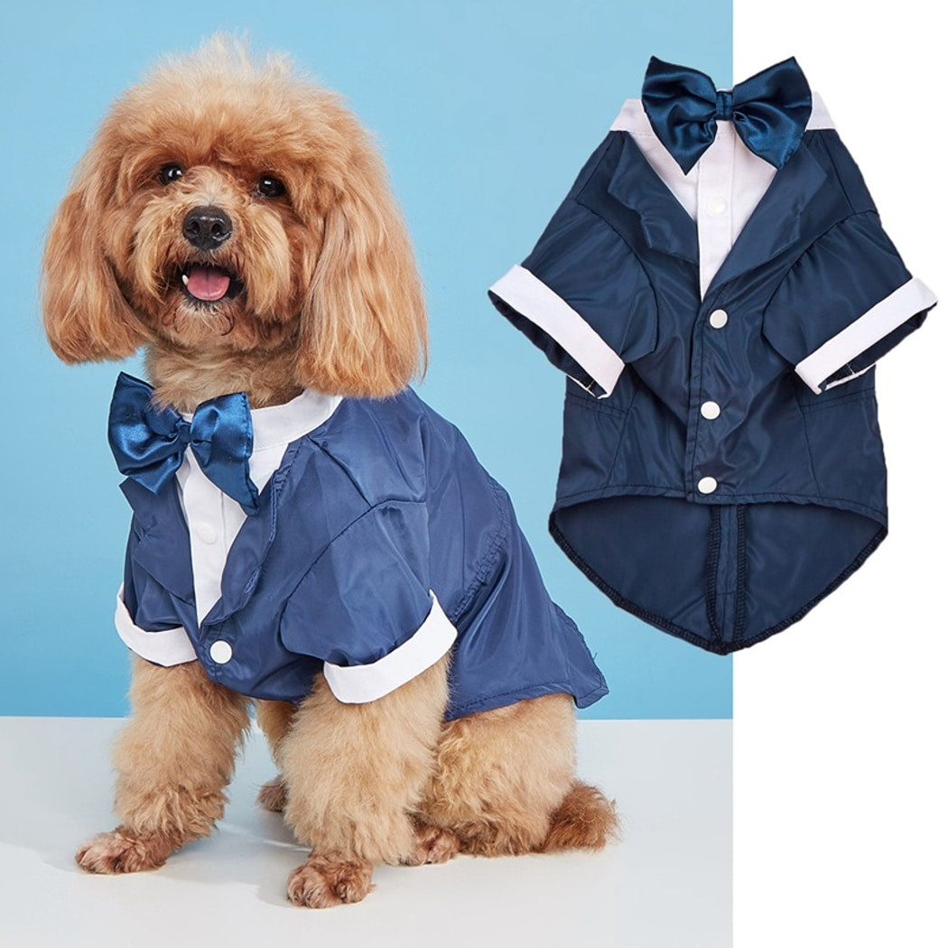 Ozzie - Formal Button Front Dog Shirt Suit Outfit