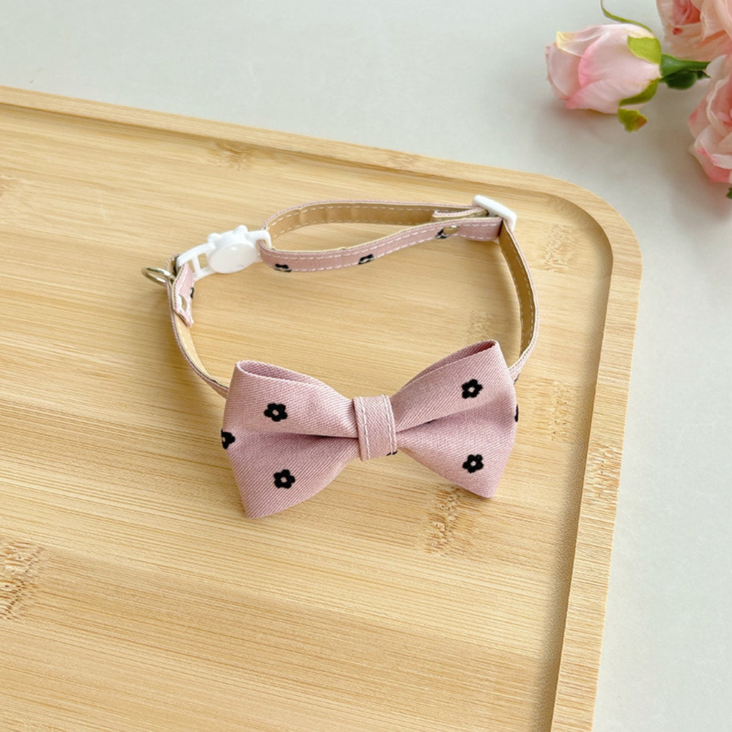 Mokka - British Style Bow Tie Adjustable Cat Collar