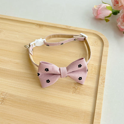 Mokka - British Style Bow Tie Adjustable Cat Collar