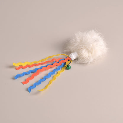 Moo - Fluffy Pom Pom Plush Cat Toy