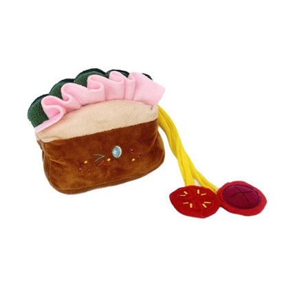 Petkin - Sandwich Shaped Plush Squeaky Dog Toy