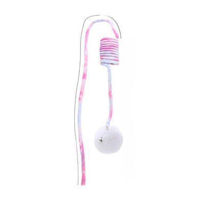 Moo - Hanging Pom Pom Cat Toy