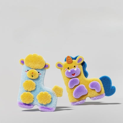Petkin cute giraffe plush dog toy with long neck and spotted pattern