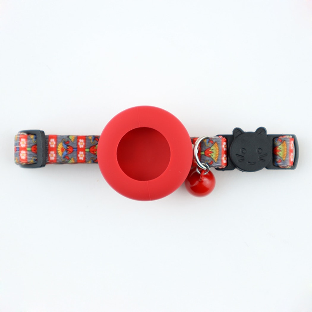 Mokka - Floral Print Cat Collar With AirTag Holder