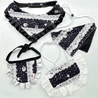 Mokka - Star Print Ruffle Pet Neckwear