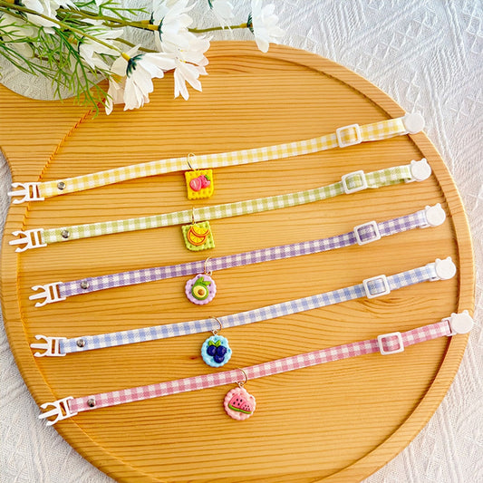 Mokka - Cute Biscuit Charm Safety Buckle Pet Collar