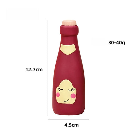 Petkin - Cartoon Bottle Shaped Squeaky Dog Toy
