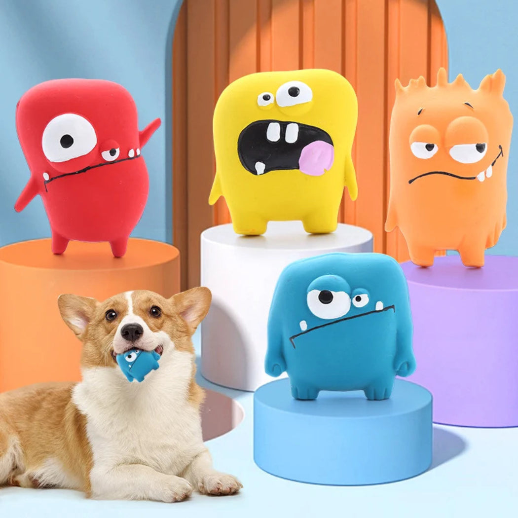 Petkin - Rounded Monster Character dog toy